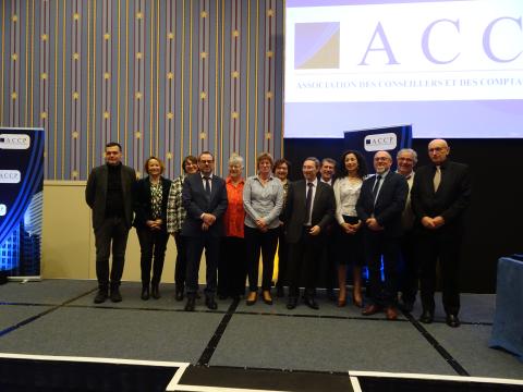 Les membres du bureau de l'association