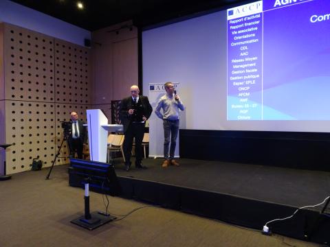 Présentation du rapport financier par Yves Benedetti et Didier Mathieu